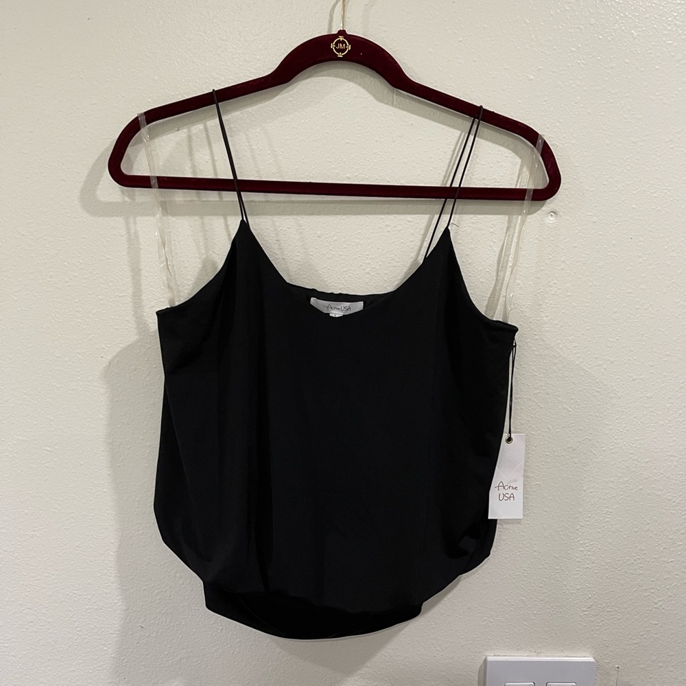Black Strappy Tank NWT
